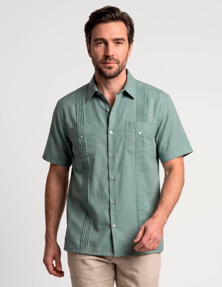 Camisa casual manga corta para hombre