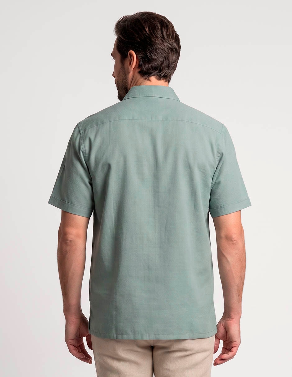 Camisa casual manga corta para hombre