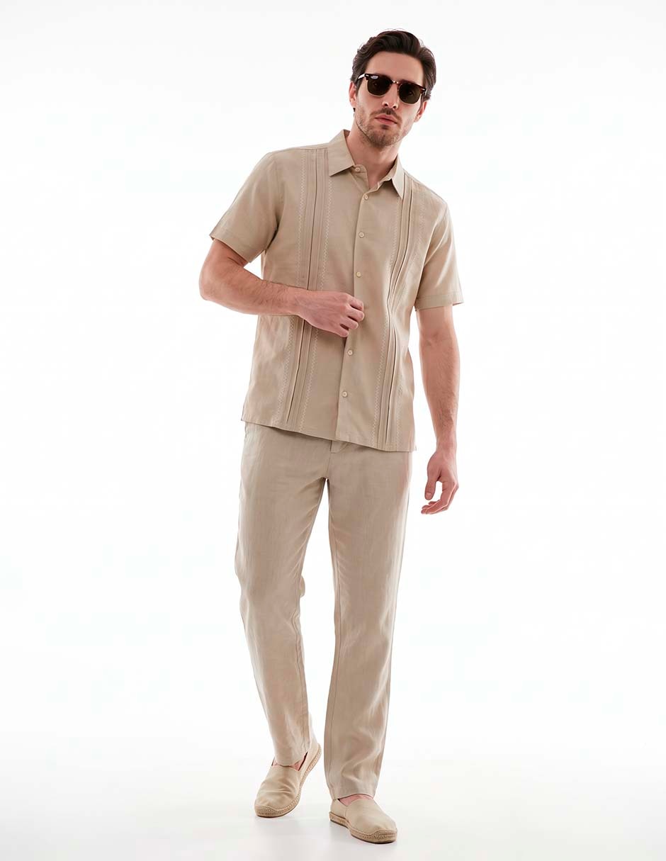 Guayabera manga corta para hombre 3
