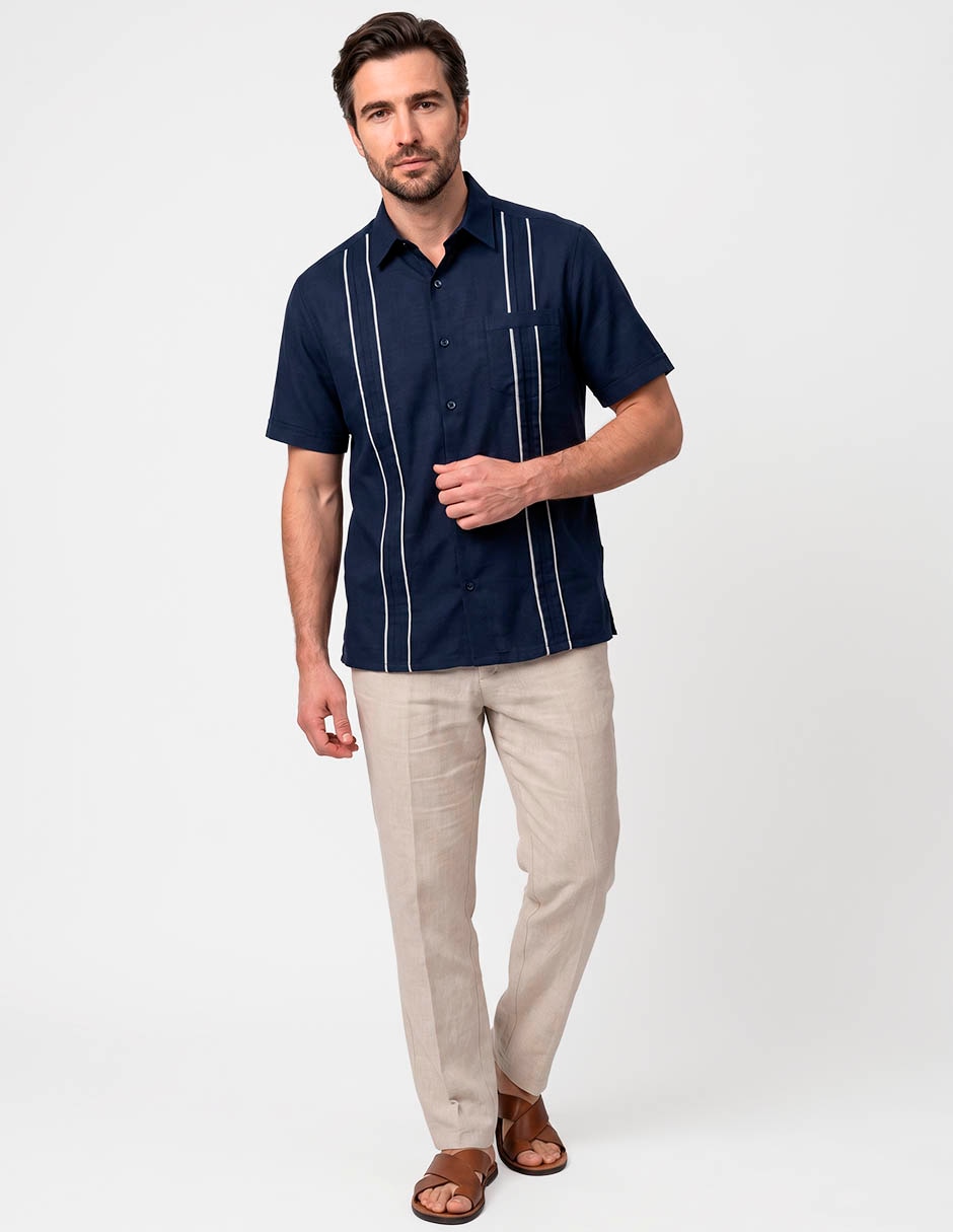 Guayabera manga corta para hombre 3