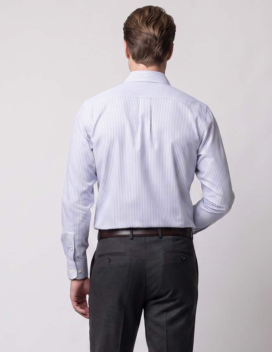 Camisa de vestir pierre cardin de algodón manga larga para hombre