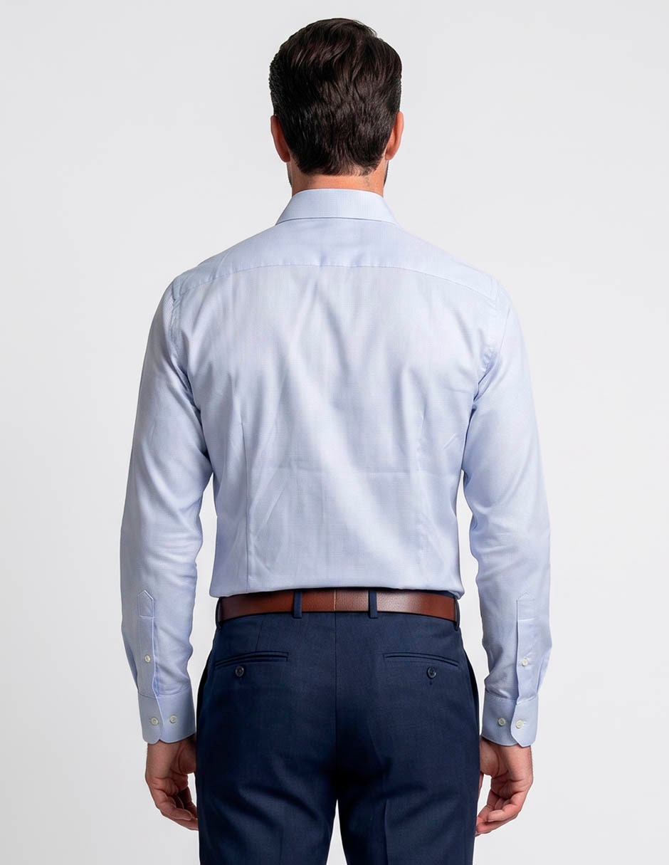 Camisa casual pierre cardin de algodón manga larga para hombre