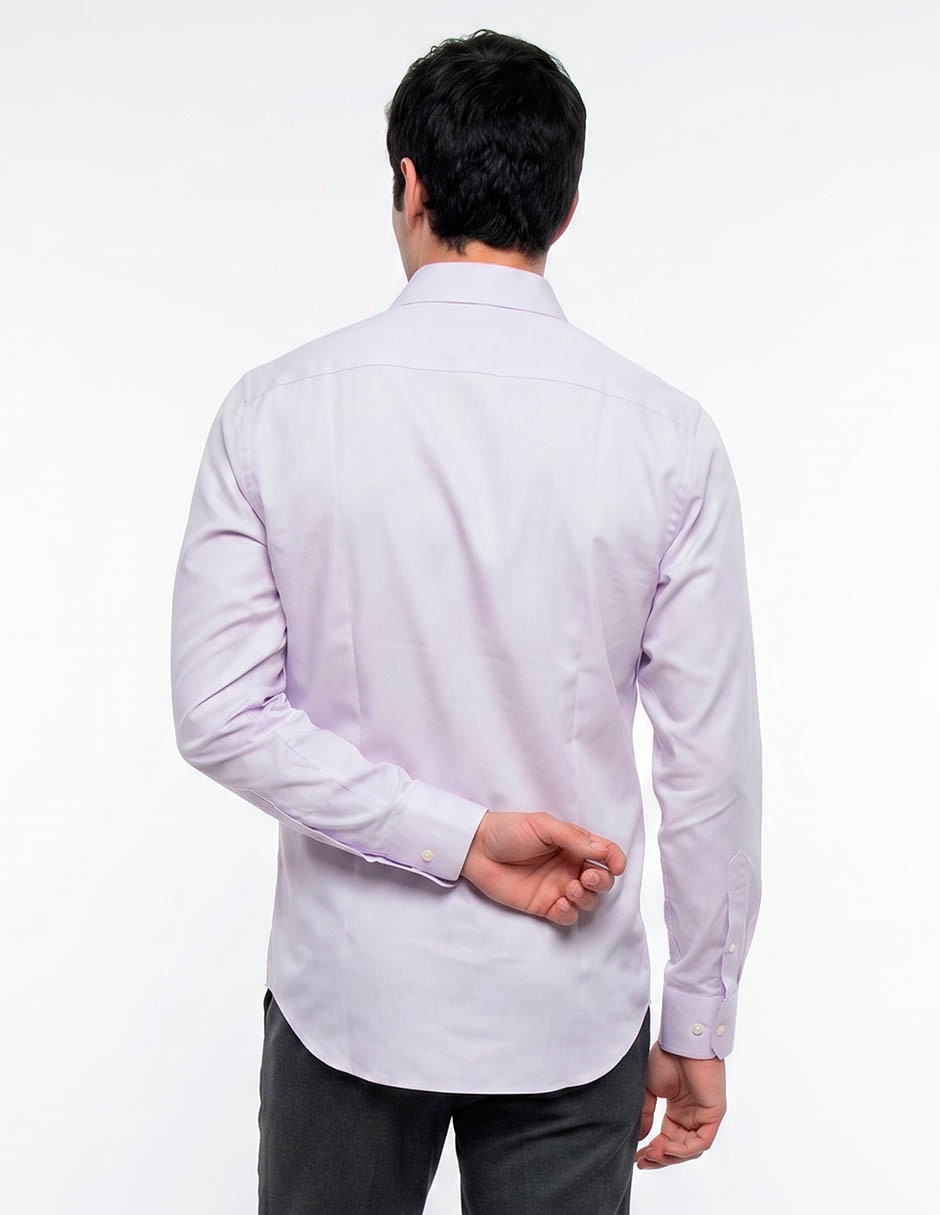 Camisa formal de algodón manga larga para hombre 5
