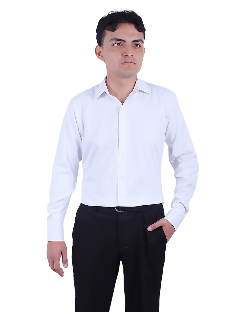 Camisa de vestir Parllieni manga larga para hombre