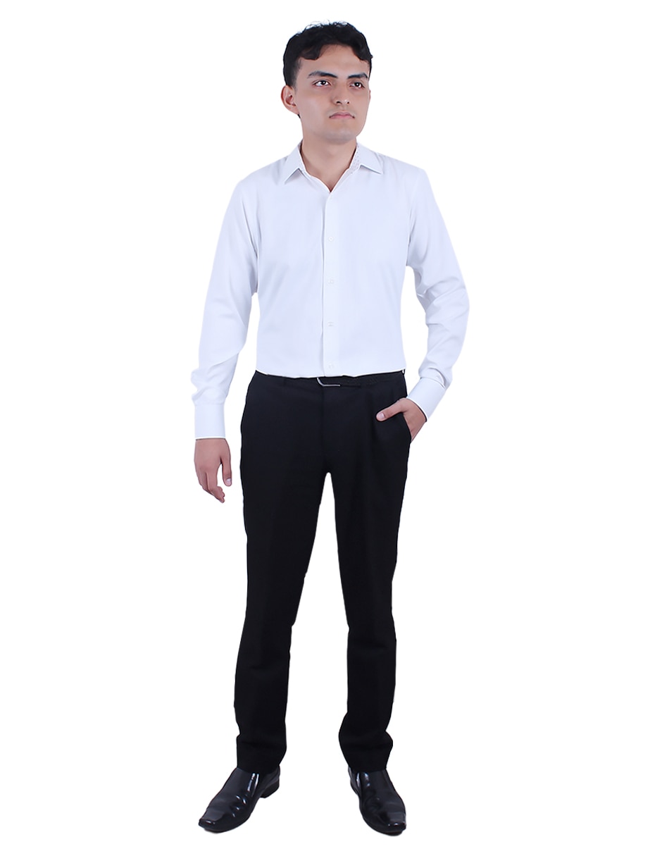 Camisa de vestir Parllieni manga larga para hombre