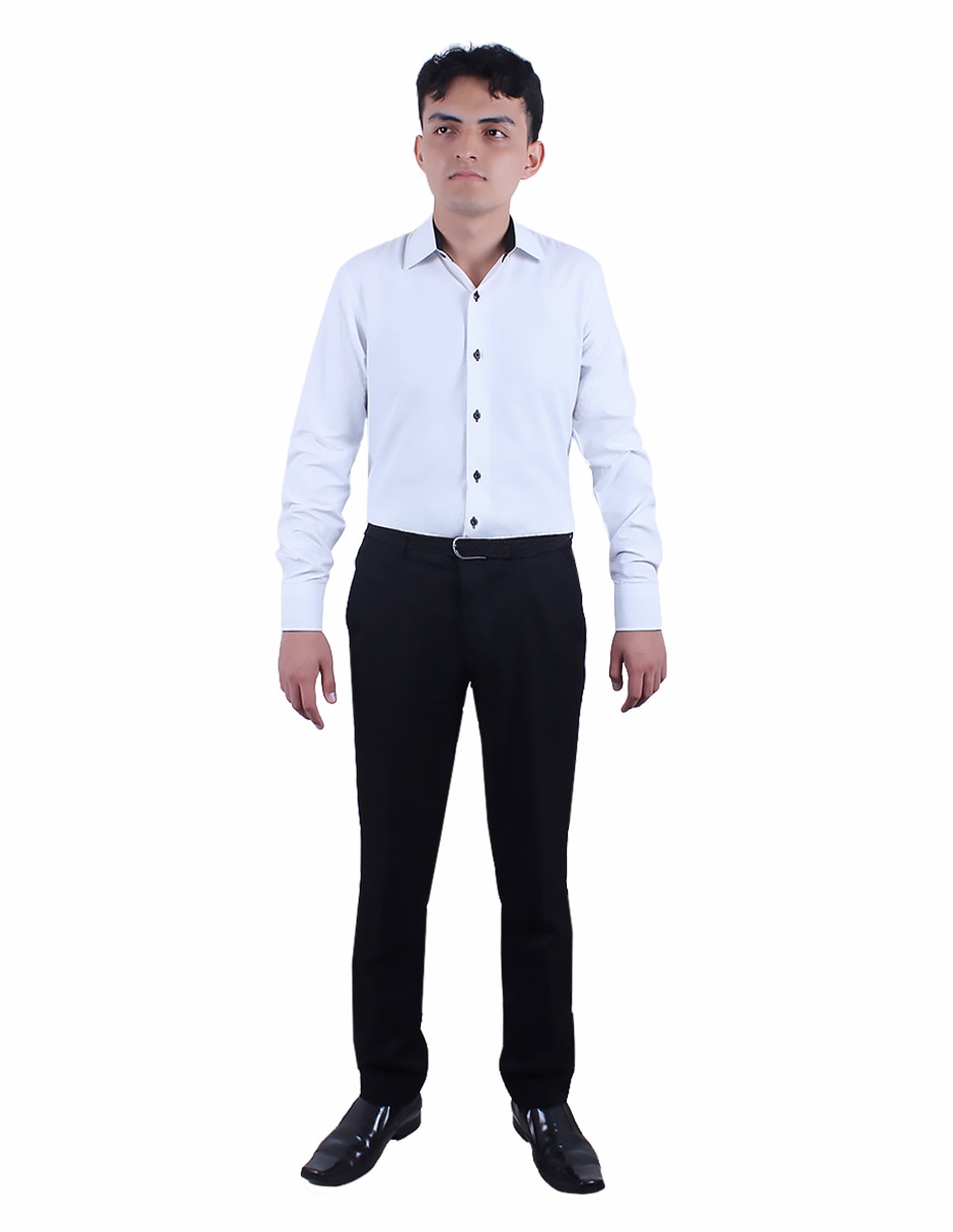 Camisa de vestir Parllieni manga larga para hombre