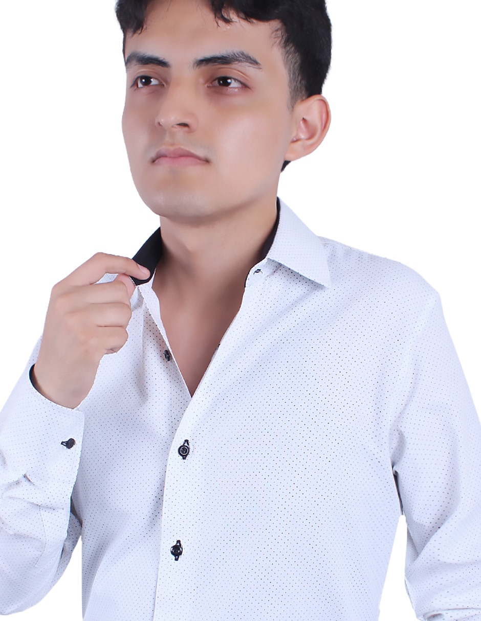 Camisa de vestir Parllieni manga larga para hombre