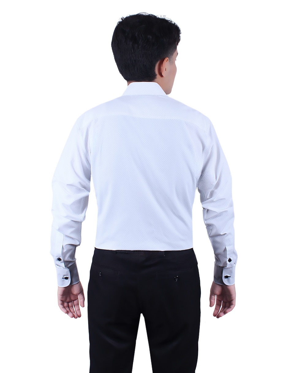 Camisa de vestir Parllieni manga larga para hombre