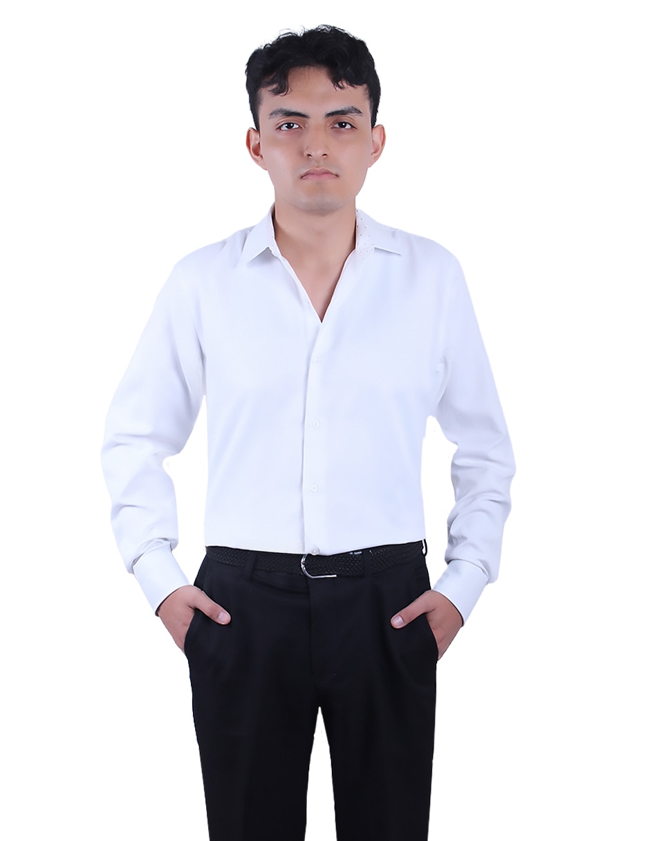 Camisa de vestir manga larga para hombre