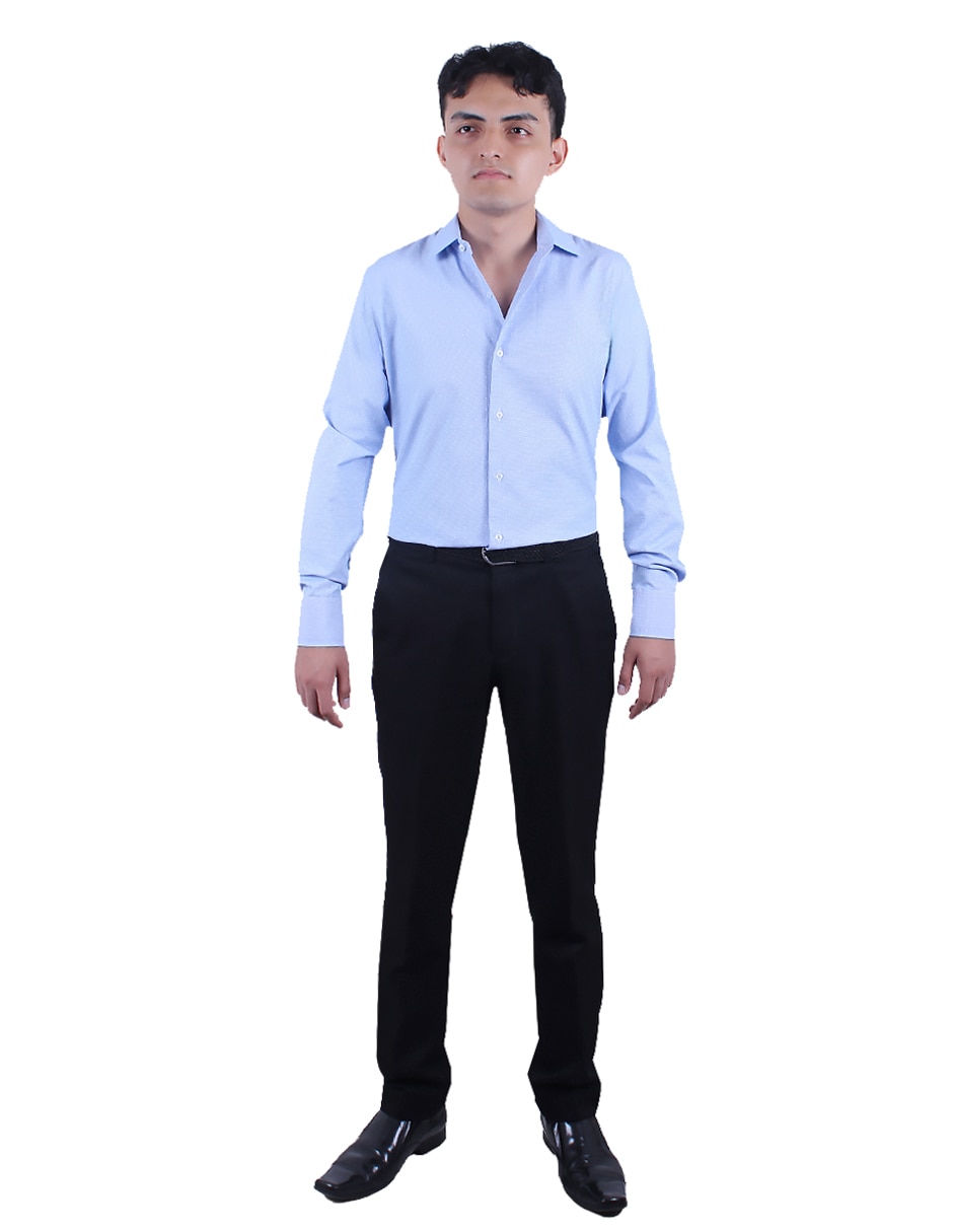 Camisa de vestir Parllieni manga larga para hombre