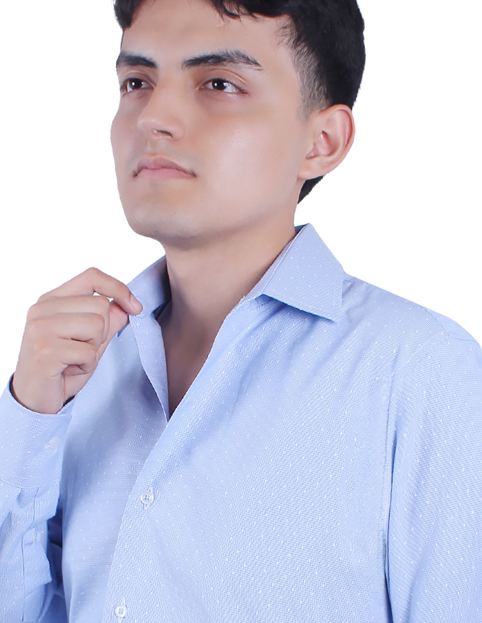 Camisa de vestir Parllieni manga larga para hombre