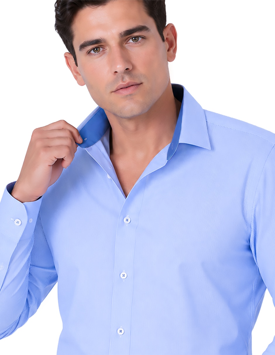 Camisa de vestir Parllieni manga larga para hombre