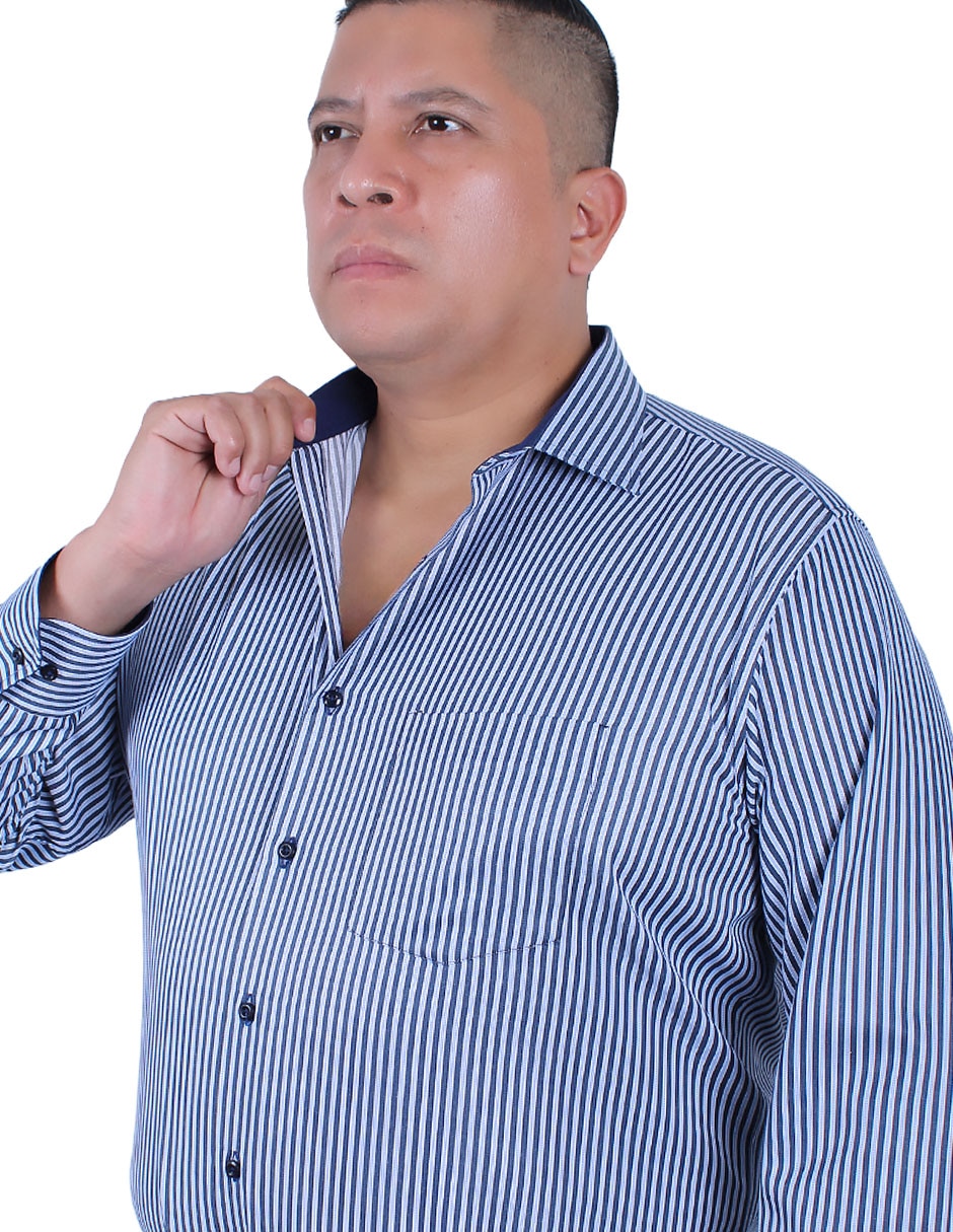 Camisa formal manga larga para hombre 2