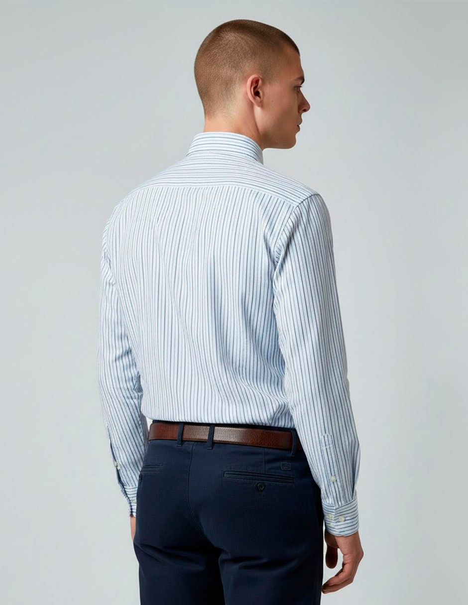 Camisa business casual Chaps manga larga para hombre