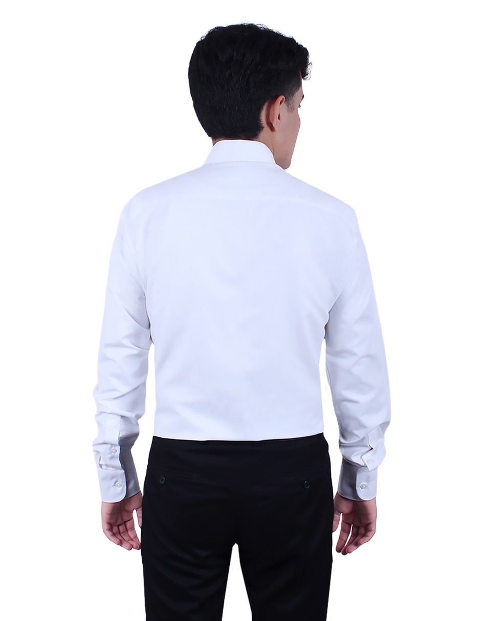 Camisa de vestir manga larga para hombre 4