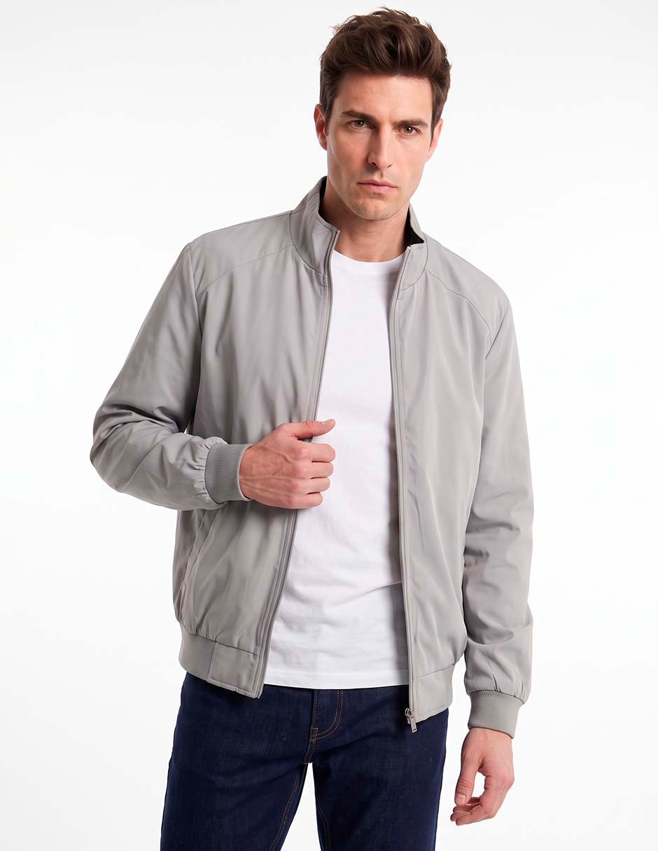 Chamarra harrington con bolsillos para hombre 1