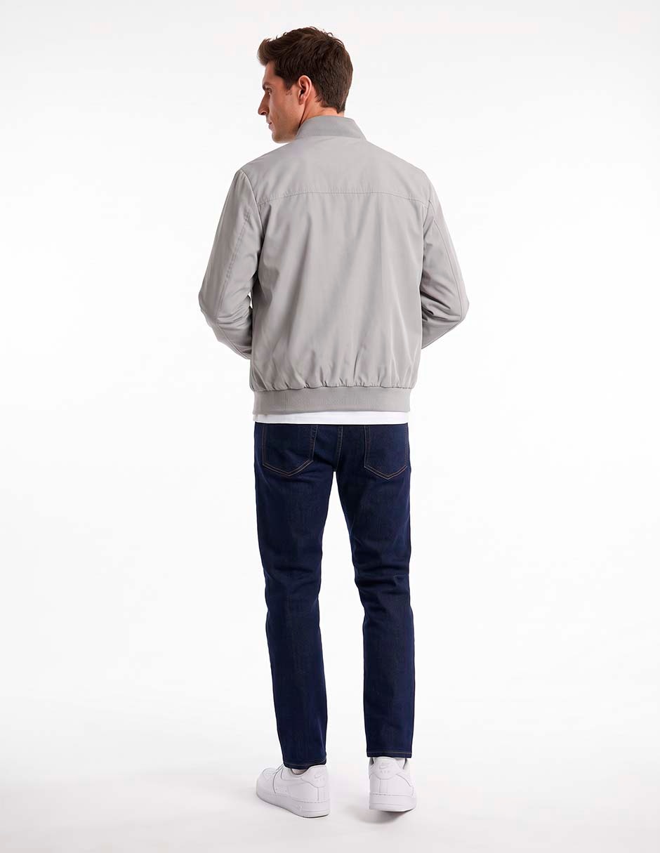 Chamarra harrington con bolsillos para hombre 2