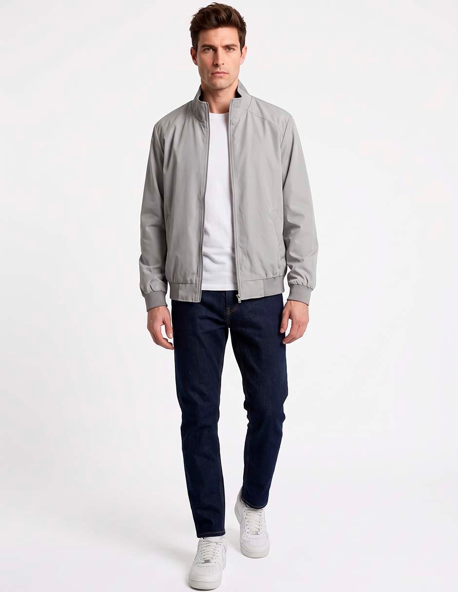 Chamarra harrington con bolsillos para hombre 3