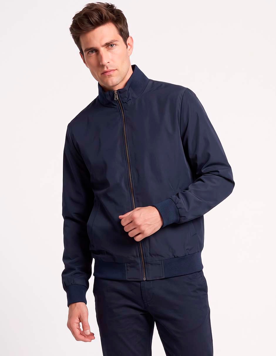 Chamarra harrington con bolsillos para hombre Chamarra harrington con bolsillos para hombre