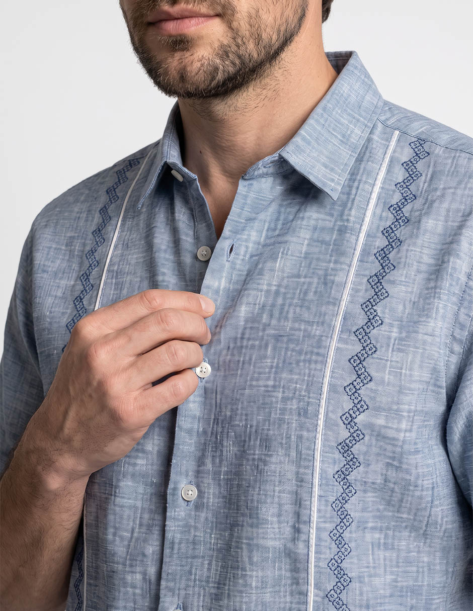 Camisa casual manga corta para hombre