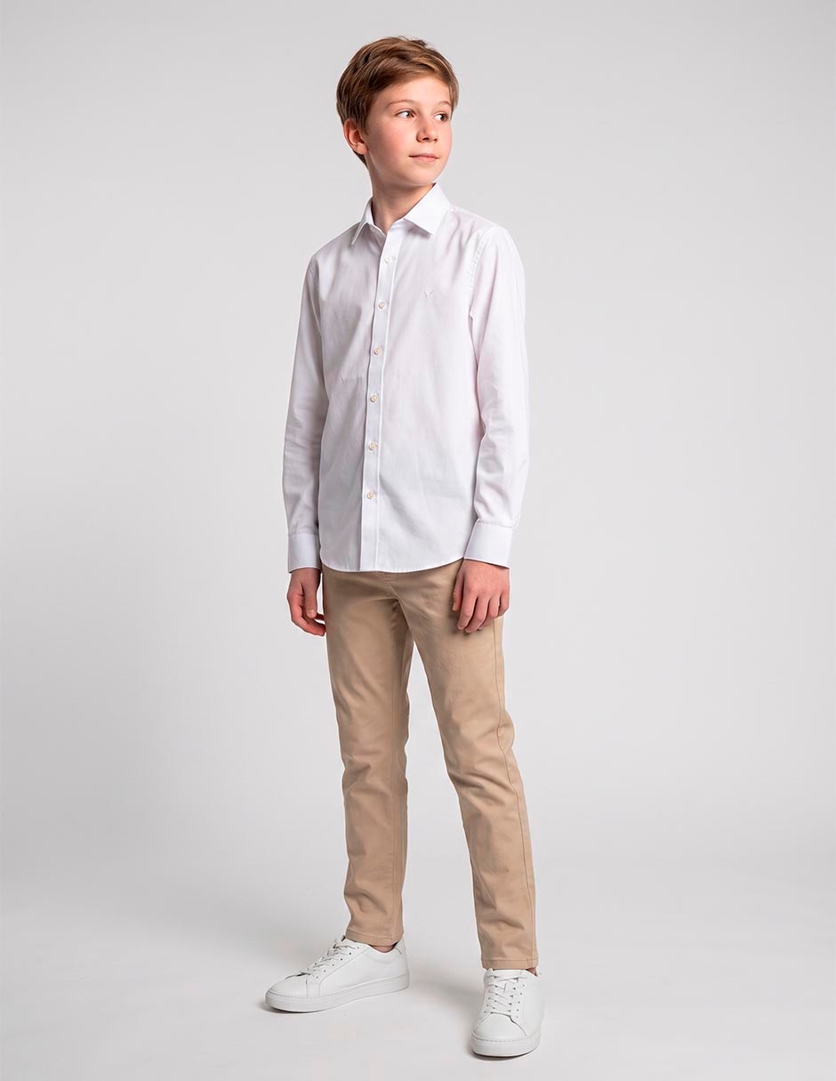 Camisa formal de algodón manga larga para hombre Camisa formal de algodón manga larga para hombre