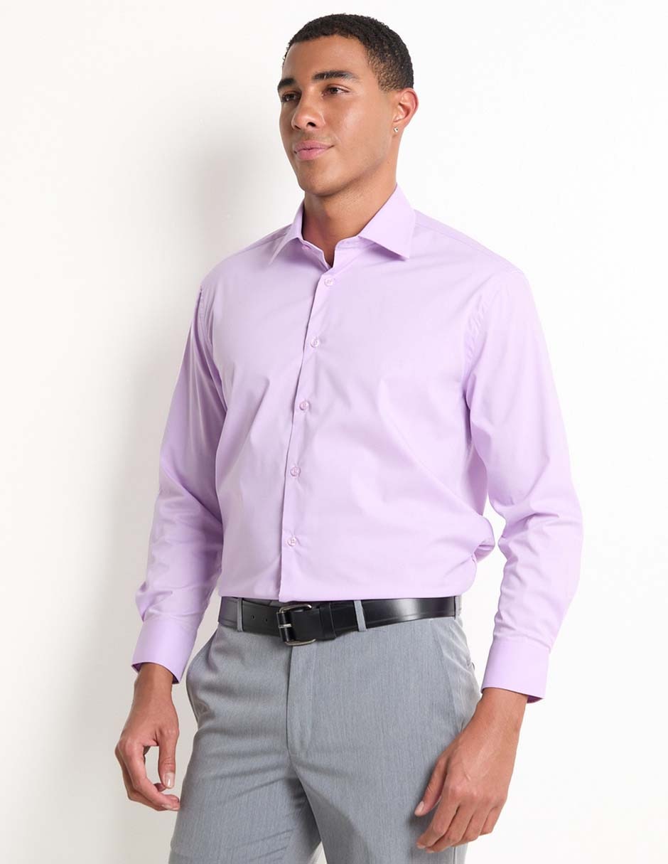Camisa formal manga larga para hombre