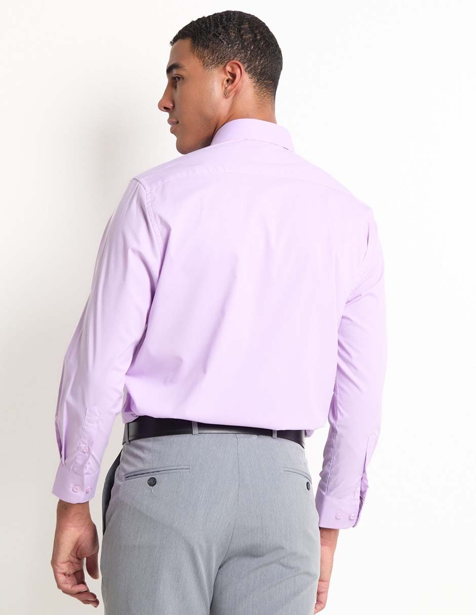 Camisa formal manga larga para hombre 2
