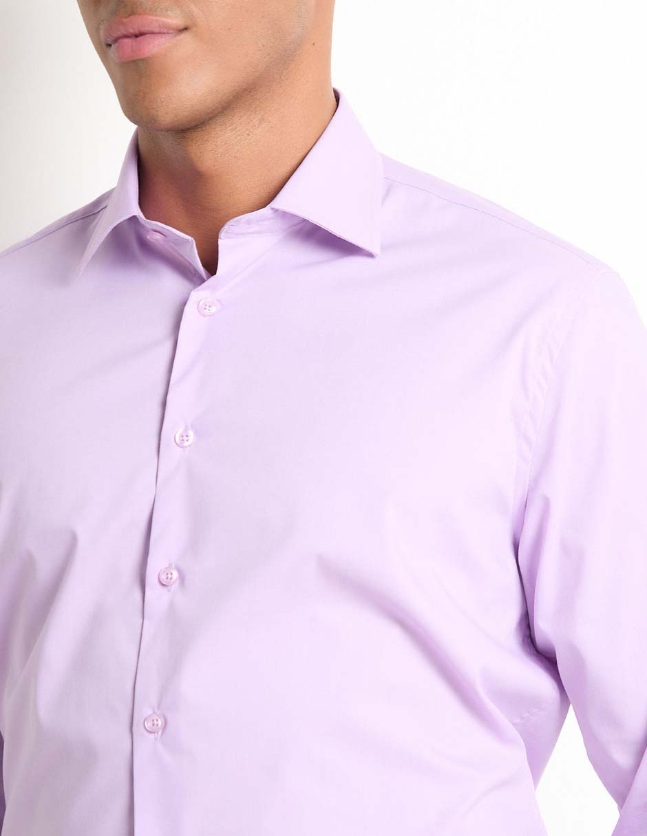 Camisa formal manga larga para hombre 4