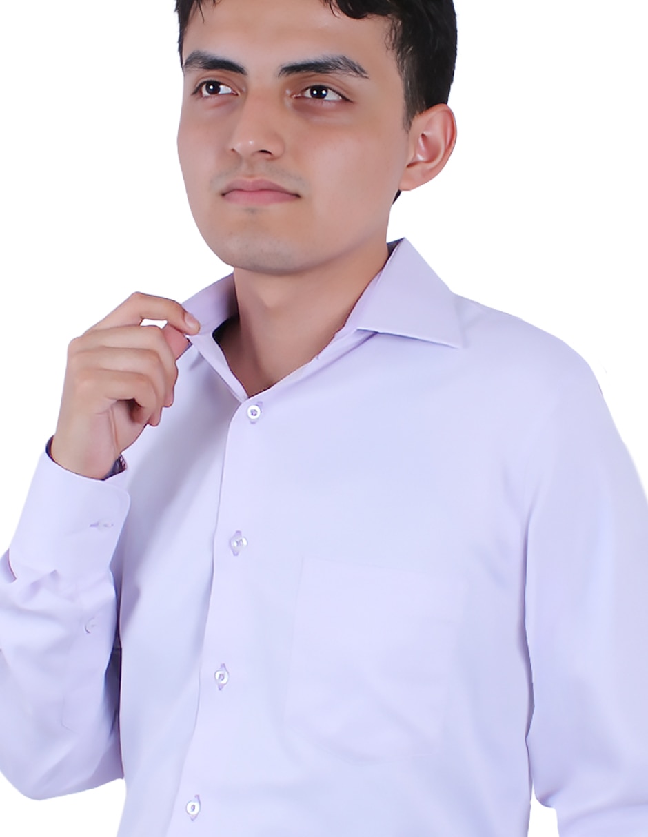 Camisa formal manga larga para hombre 3