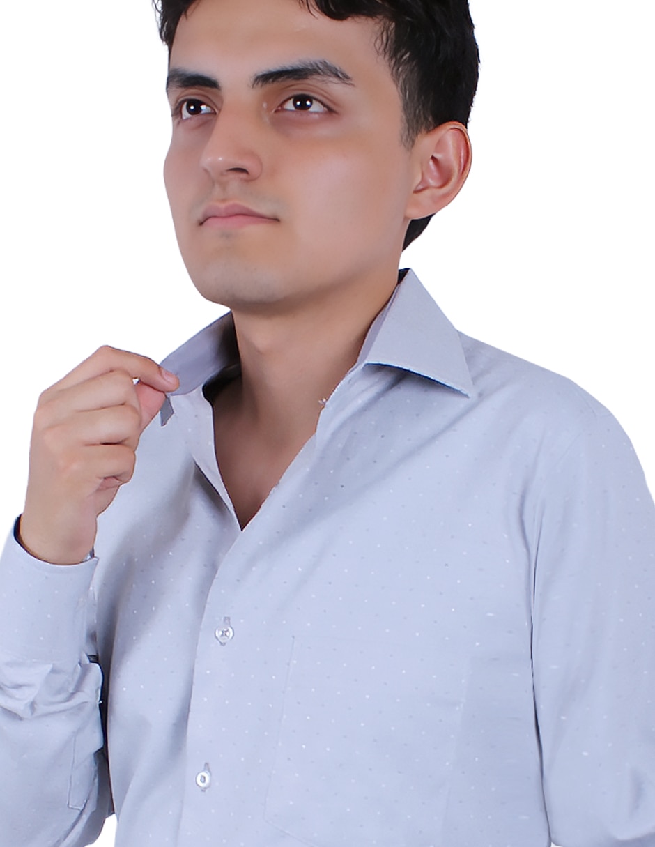 Camisa formal manga larga para hombre 3