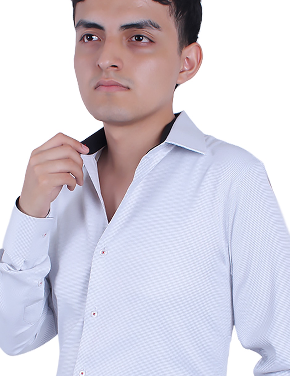 Camisa formal manga larga para hombre
