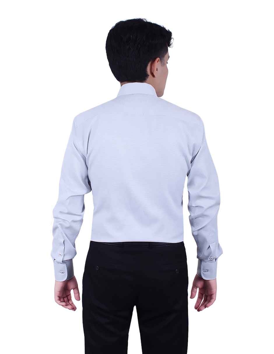 Camisa formal manga larga para hombre