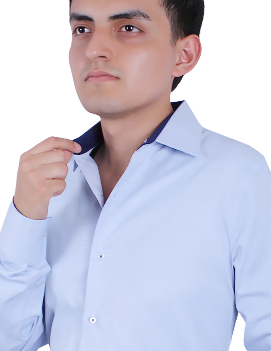 Camisa formal de manga larga para hombre 3