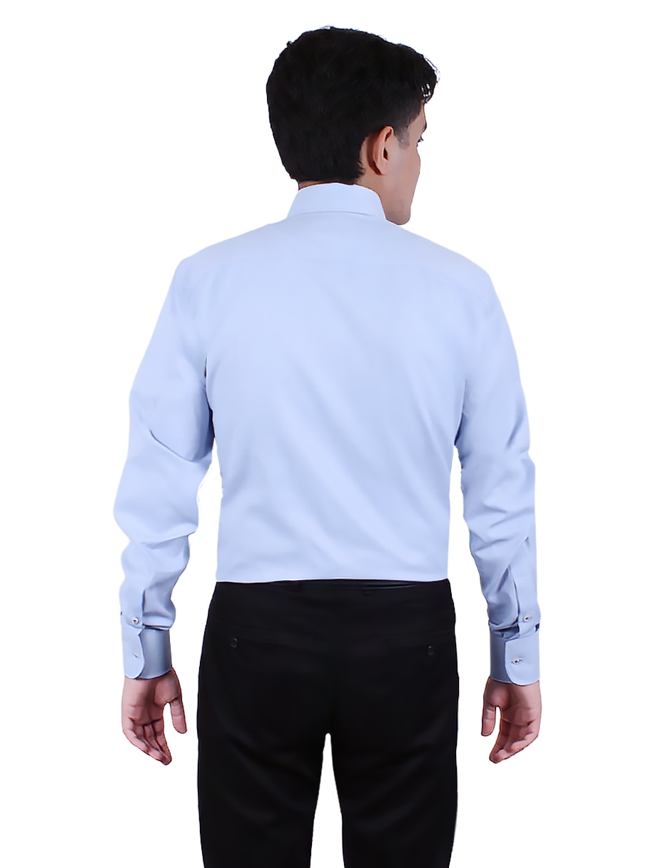 Camisa formal de manga larga para hombre 4