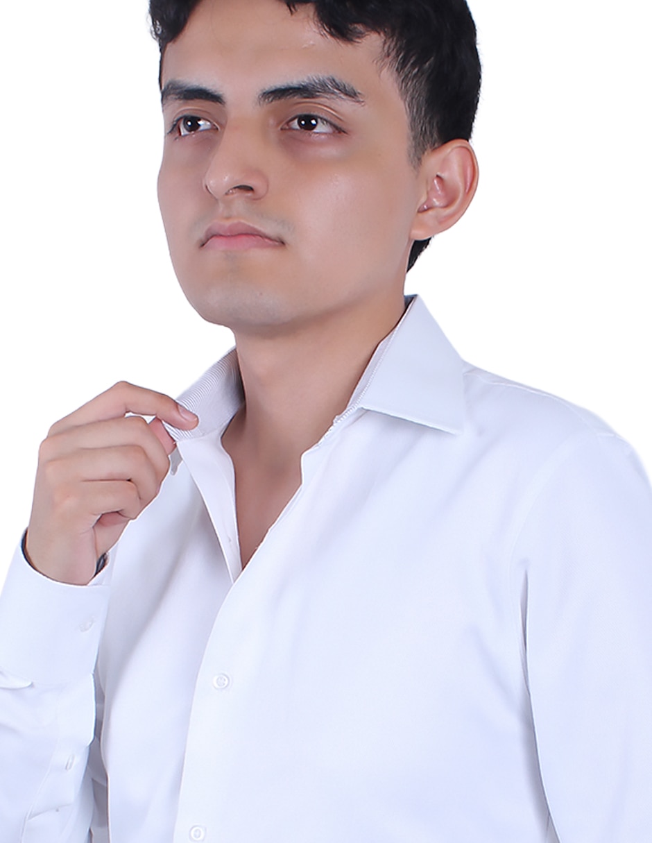 Camisa formal manga larga para hombre 3