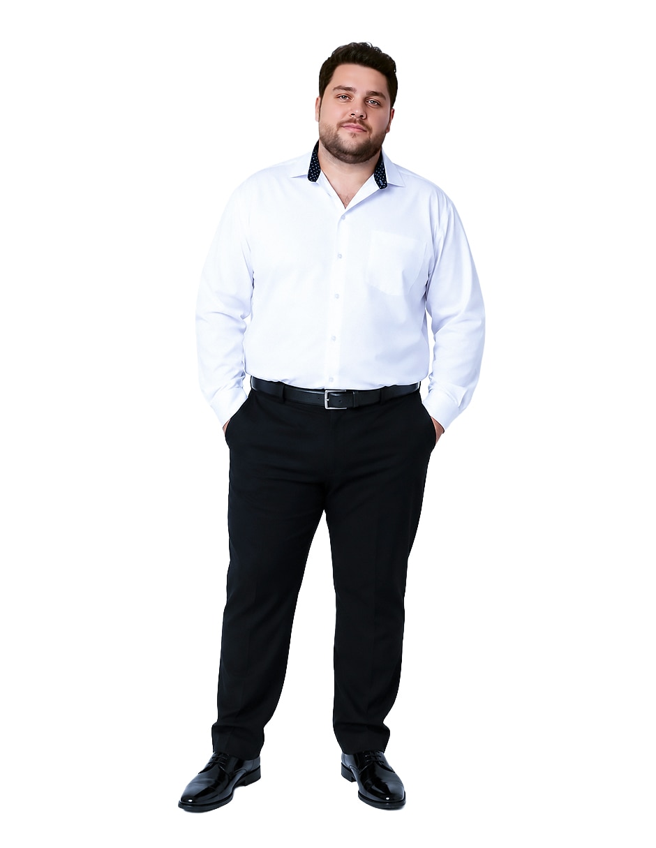 Camisa de vestir manga larga para hombre 4