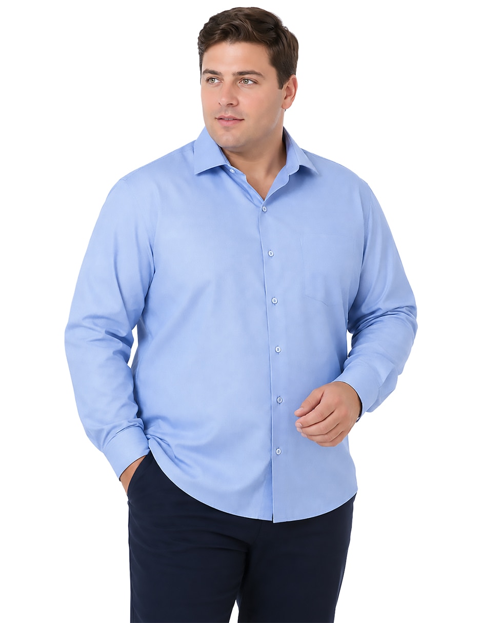 Camisa de vestir manga larga para hombre