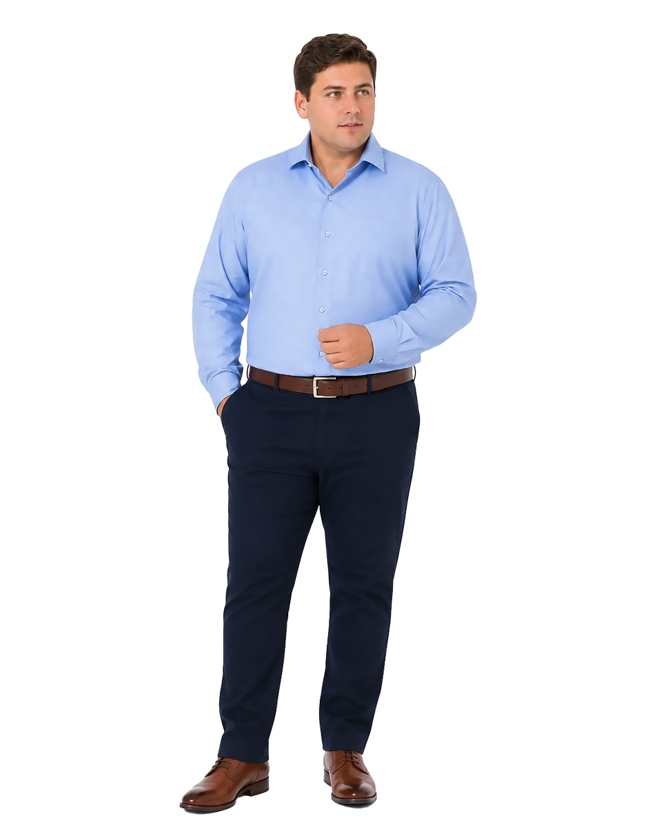 Camisa de vestir manga larga para hombre 4