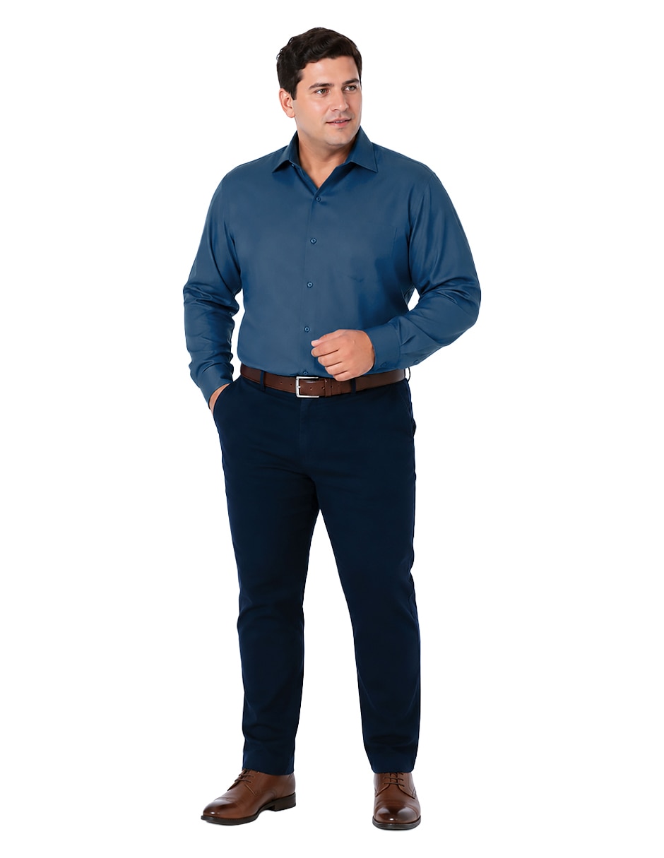 Camisa de vestir manga larga para hombre 4