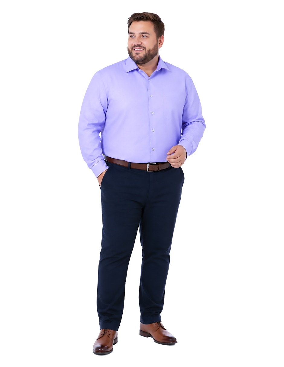 Camisa de vestir manga larga para hombre 4