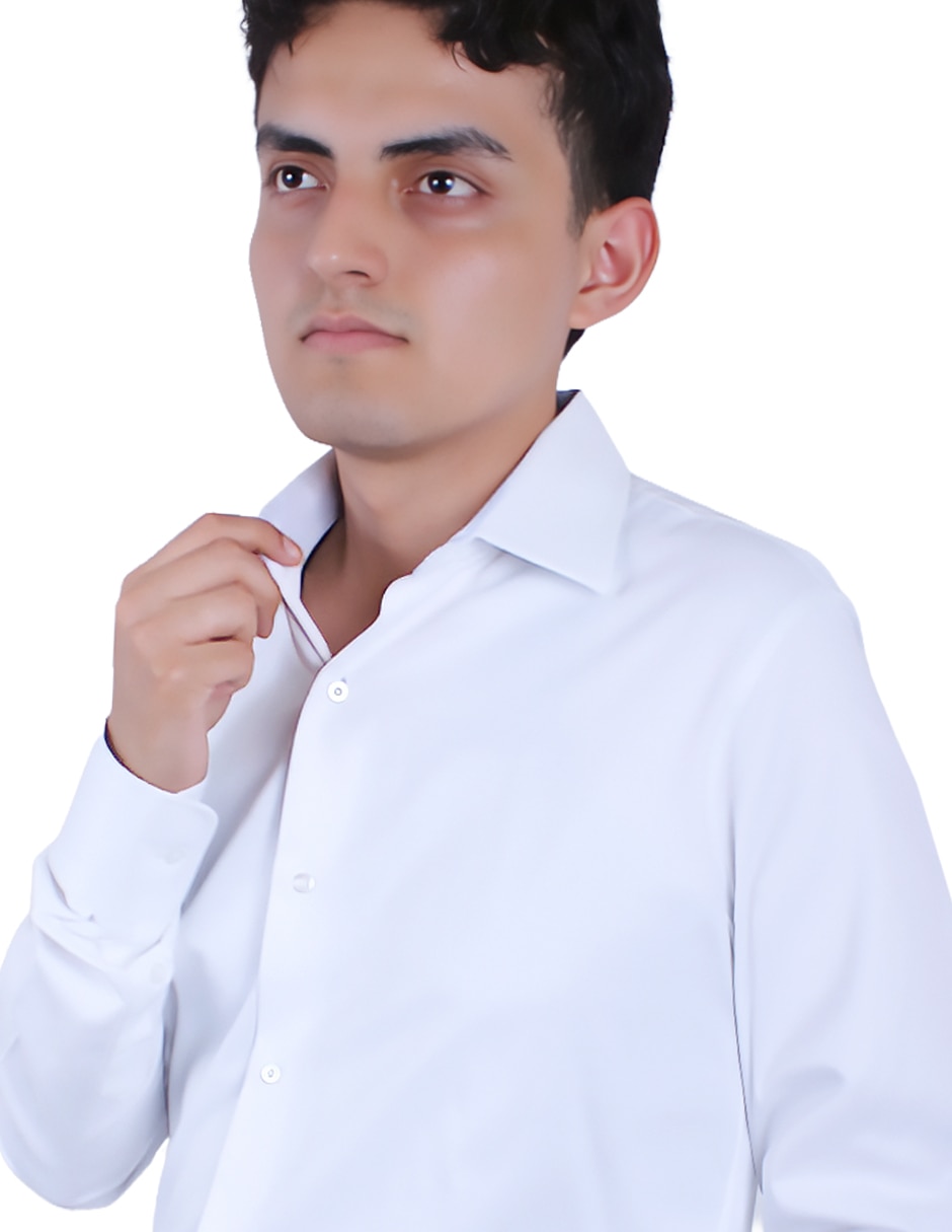 Camisa formal manga larga para hombre 3