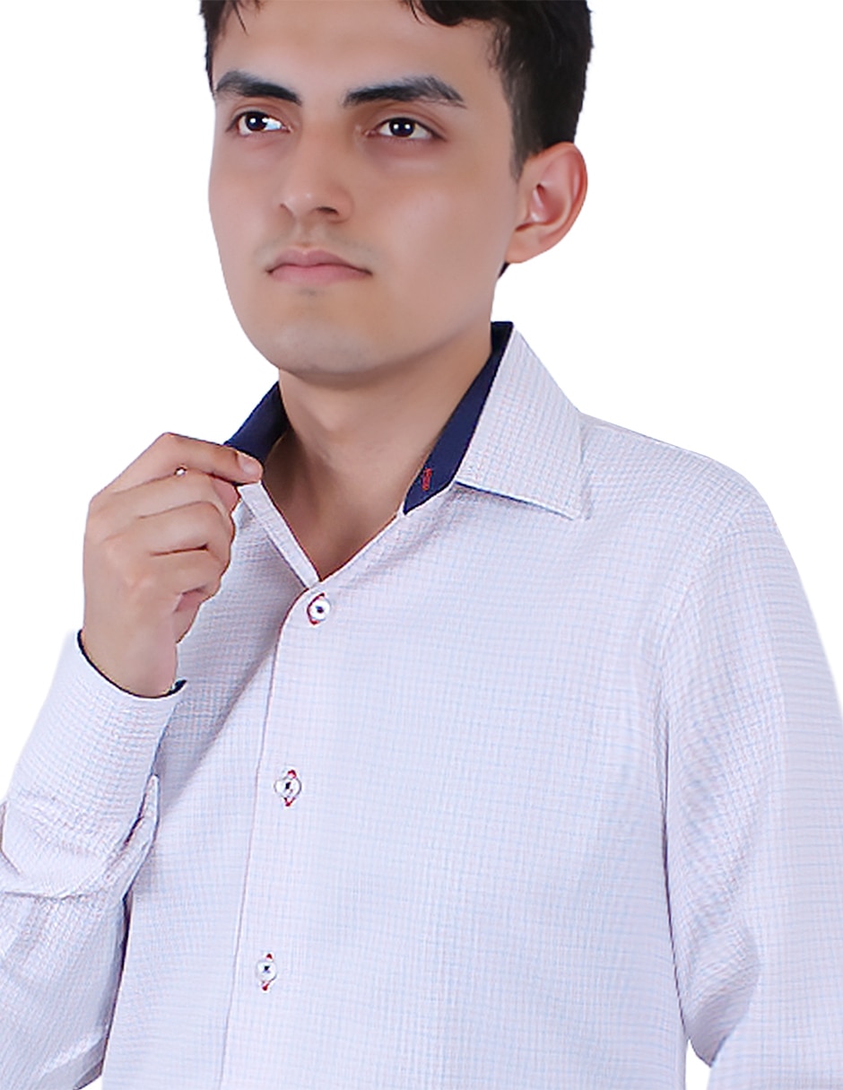Camisa formal manga larga para hombre 3