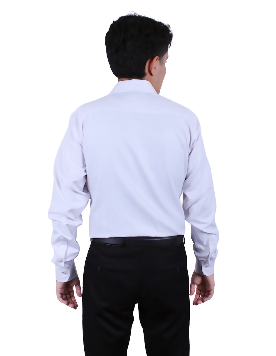 Camisa formal manga larga para hombre 4