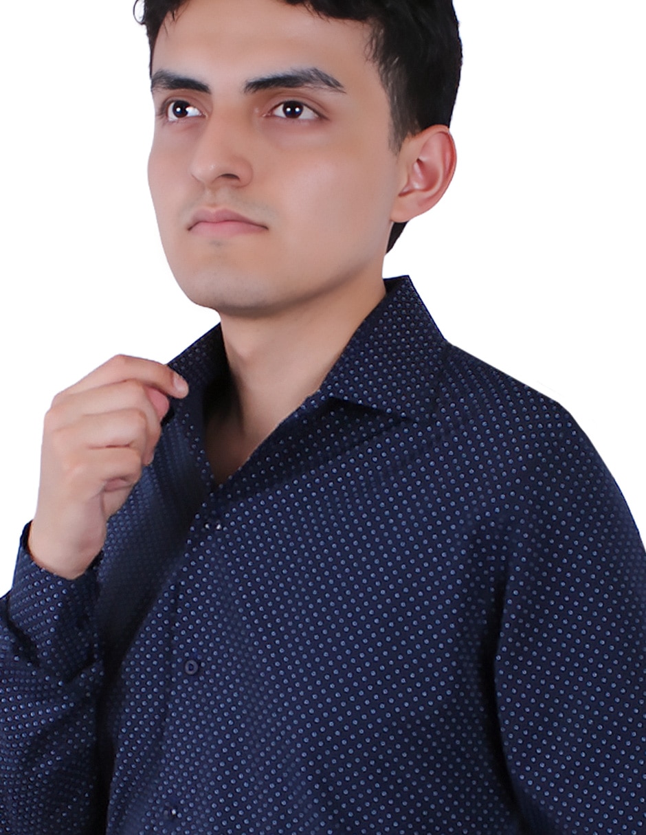 Camisa formal manga larga para hombre 3