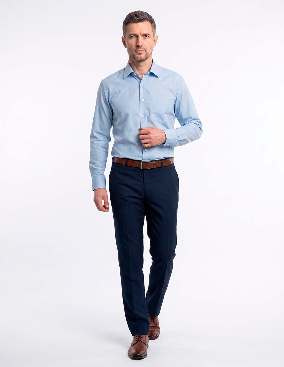 Camisa de vestir manga larga para hombre 3