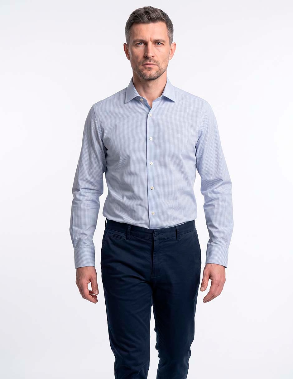 Camisa de vestir manga larga para hombre Camisa de vestir manga larga para hombre