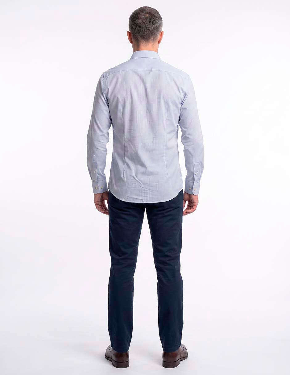 Camisa de vestir manga larga para hombre 4