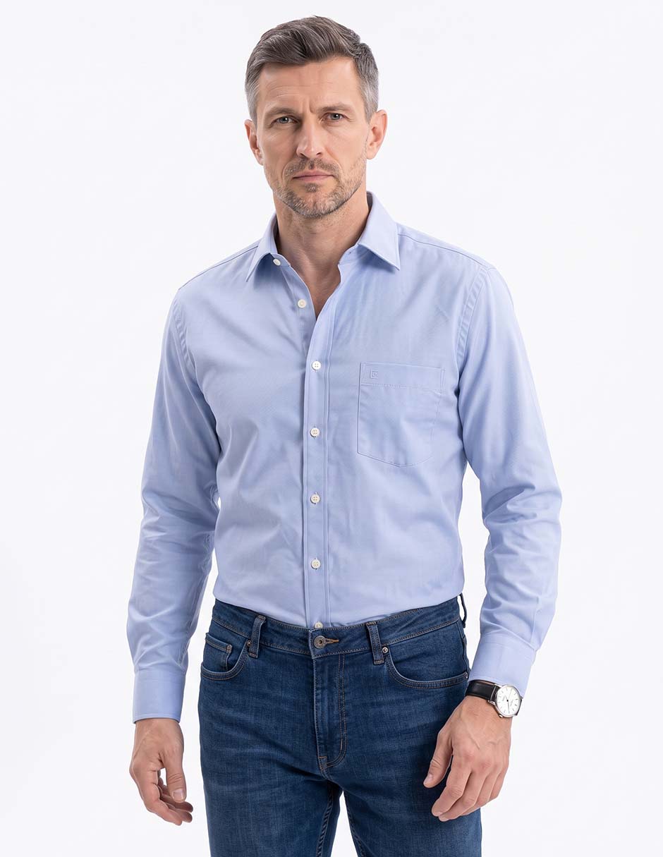 Camisa de vestir manga larga para hombre