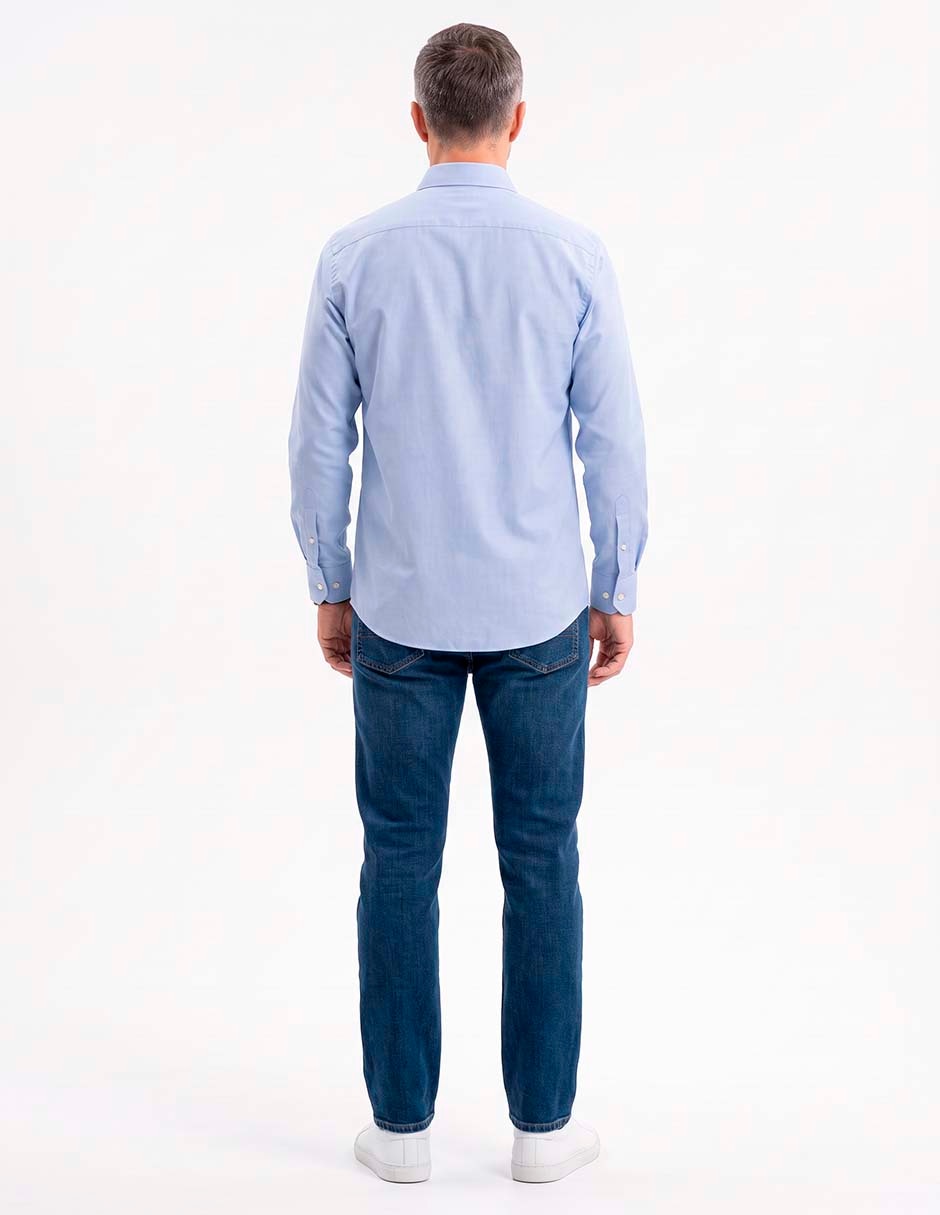 Camisa de vestir manga larga para hombre 4