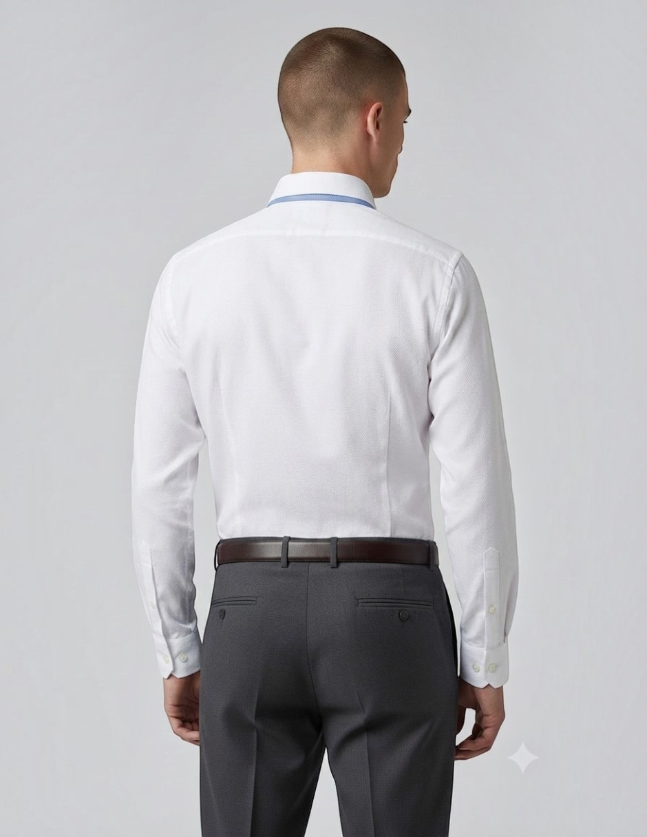 Camisa formal manga larga para hombre 3
